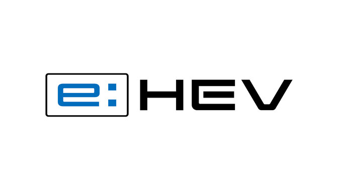 Logo e:HEV, technologie hybride de Honda